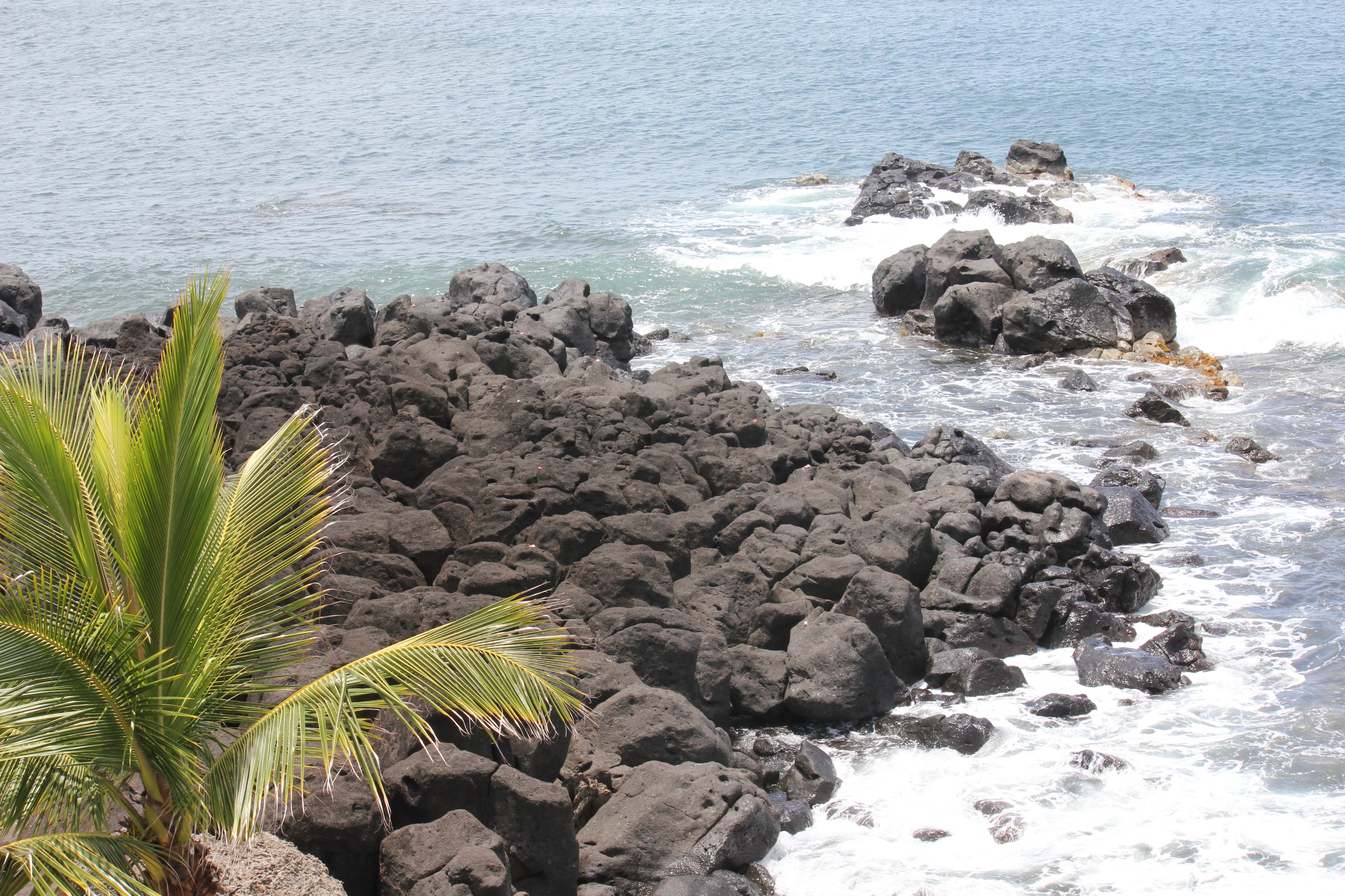 Lava rocks on Hawaii coastline
