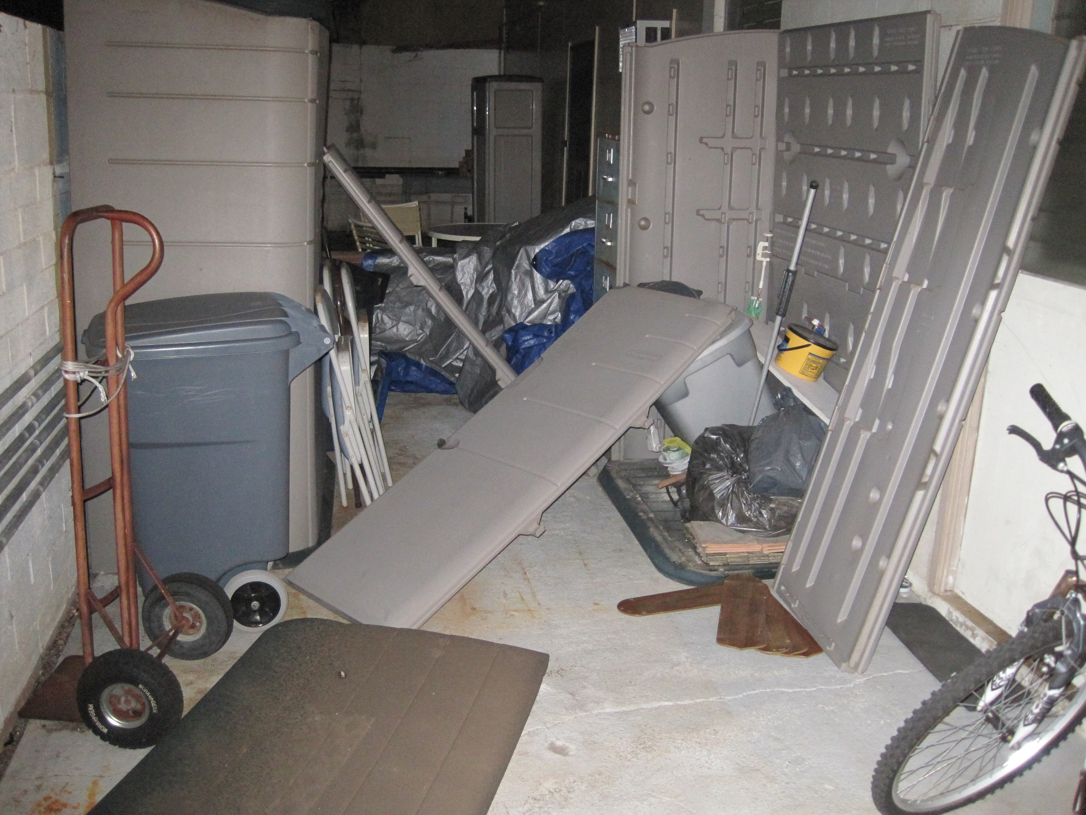 Storage area before cleanout