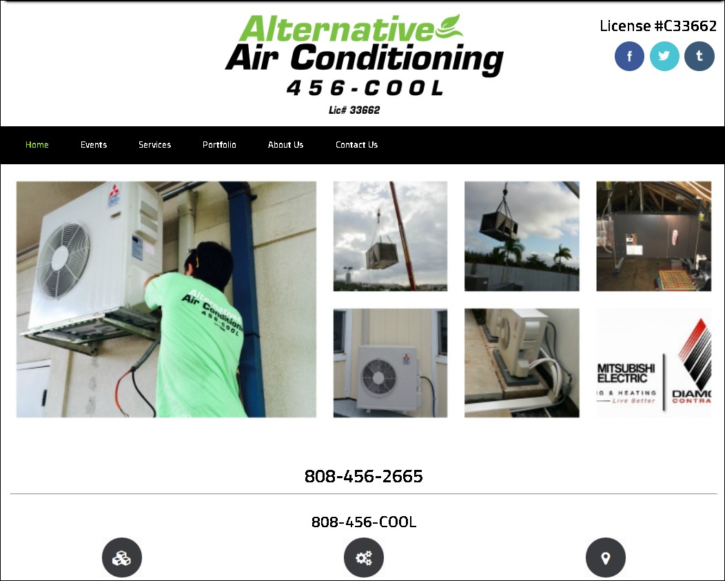 Alternative Air Conditioning website
