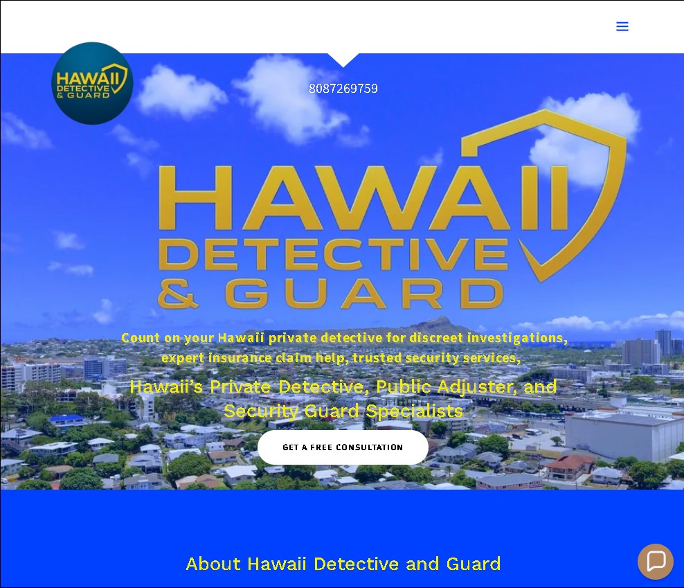 Hawaii Detective website
